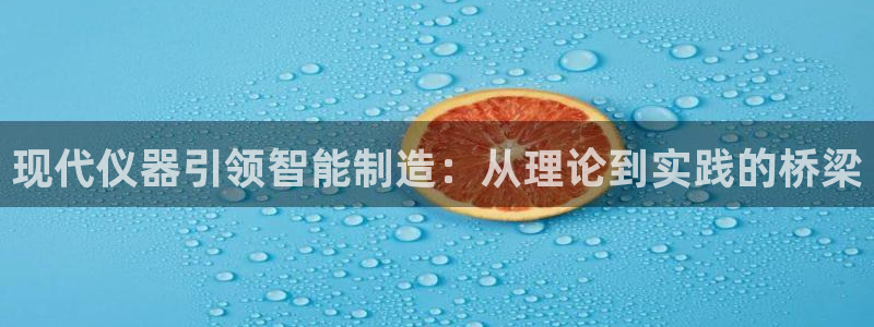 门徒地址娱乐：现代仪器引领智能制造：从理论到实践的桥梁