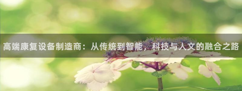 门徒娱乐平台登录网址：高端康复设备制造商：从传统到智能，科技