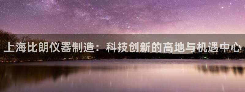 门徒娱乐线路图高清图片：上海比朗仪器制造：科技创新的高地与机