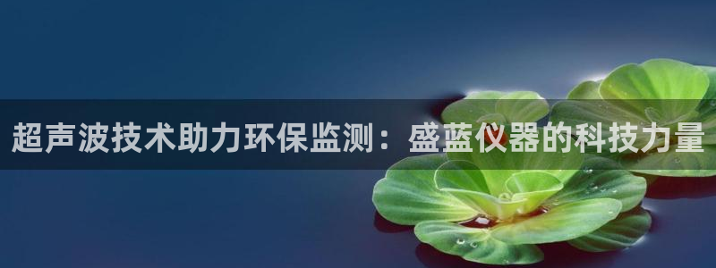 门徒娱乐联37997筘：超声波技术助力环保监测：盛蓝仪器的科