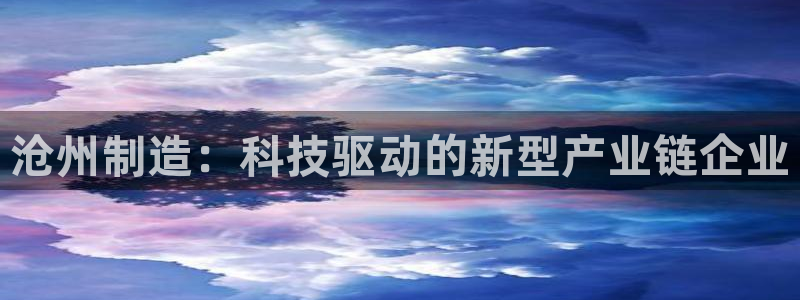 门徒第娱乐首页：沧州制造：科技驱动的新型产业链企业