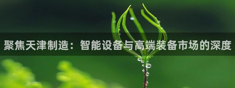 门徒娱乐在线链接下载：聚焦天津制造：智能设备与高端装备市场的
