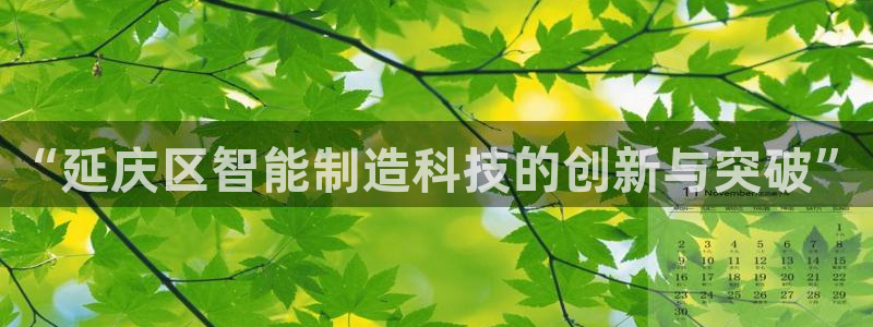 门徒娱乐平台网址大全：“延庆区智能制造科技的创新与突破”