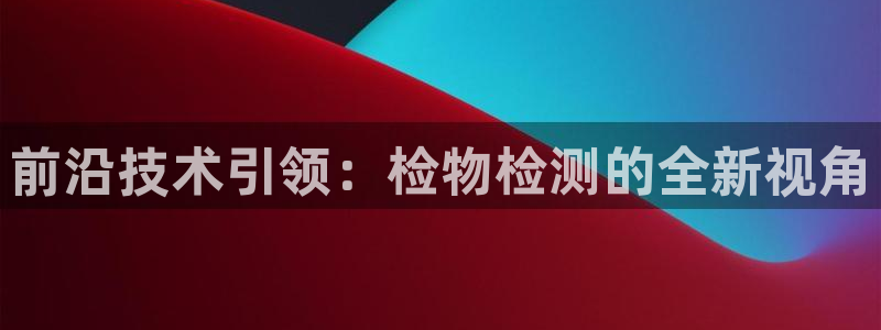 门徒娱乐圈看判官333oo：前沿技术引领：检物检测的全新视角